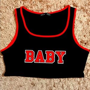 Shein “Baby” worded crop top